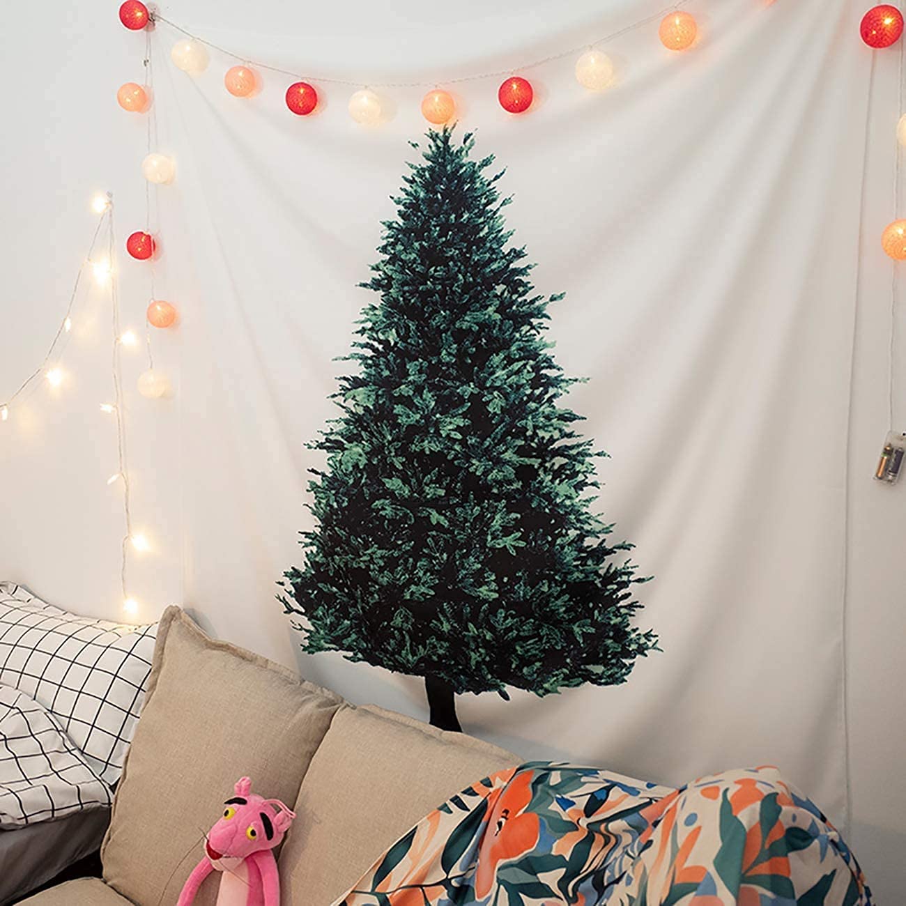 Amazon.co.jp: TAORAYO クリスマスツリー タペストリー もみの木